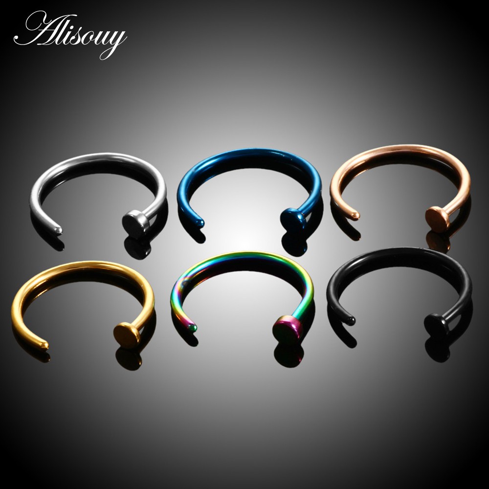 Thời Trang 1 Chiếc Khuyên Mũi Thép Không Gỉ