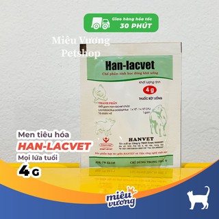 Men tiêu hóa dạng bột cho chó mèo Hanvet Han-Lacvet [4g]