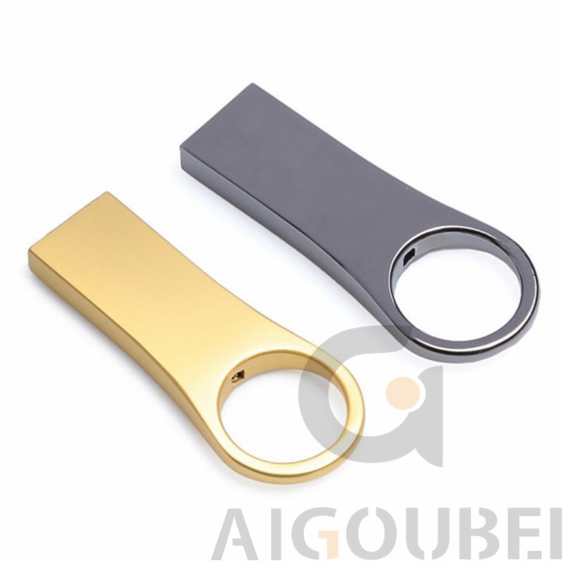 Ổ USB flash kim loại với tốc độ cao Ổ flash USB kim loại Vòng tròn lớn 1GB 2GB 4GB 8GB 16GB 32GB 32GB 64GB 128GB USB Flash Drive 3 màu Có sẵn COD