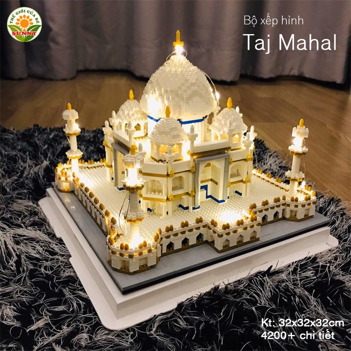 Đồ chơi lắp ráp hình đền Taj Mahal  rèn luyện thông minh - Đồ chơi trẻ em thú vị - Sunny