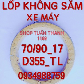 Lốp xe máy 70/90-17 không săm xe máy drc dplus