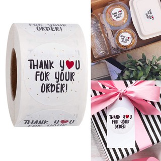 Cuộn 500 miếng dán sticker Thank You