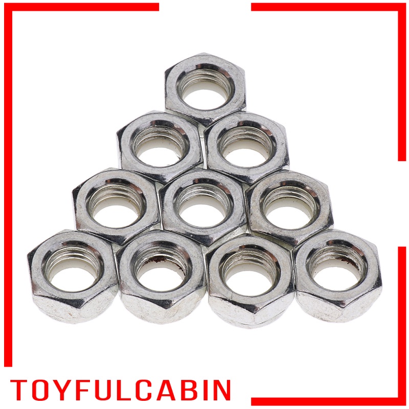 Set 10 Đai Ốc Gắn Trục Ván Trượt Đường Kính Trong 9mm