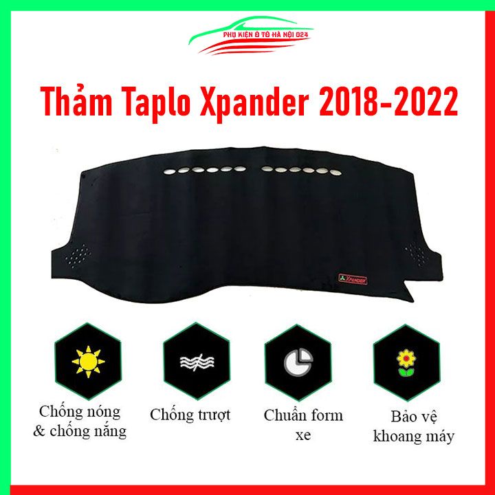 Thảm taplo nhung xe ô tô Xpander 2018-2022 chống nắng nóng làm mát xe mở rộng tầm nhìn