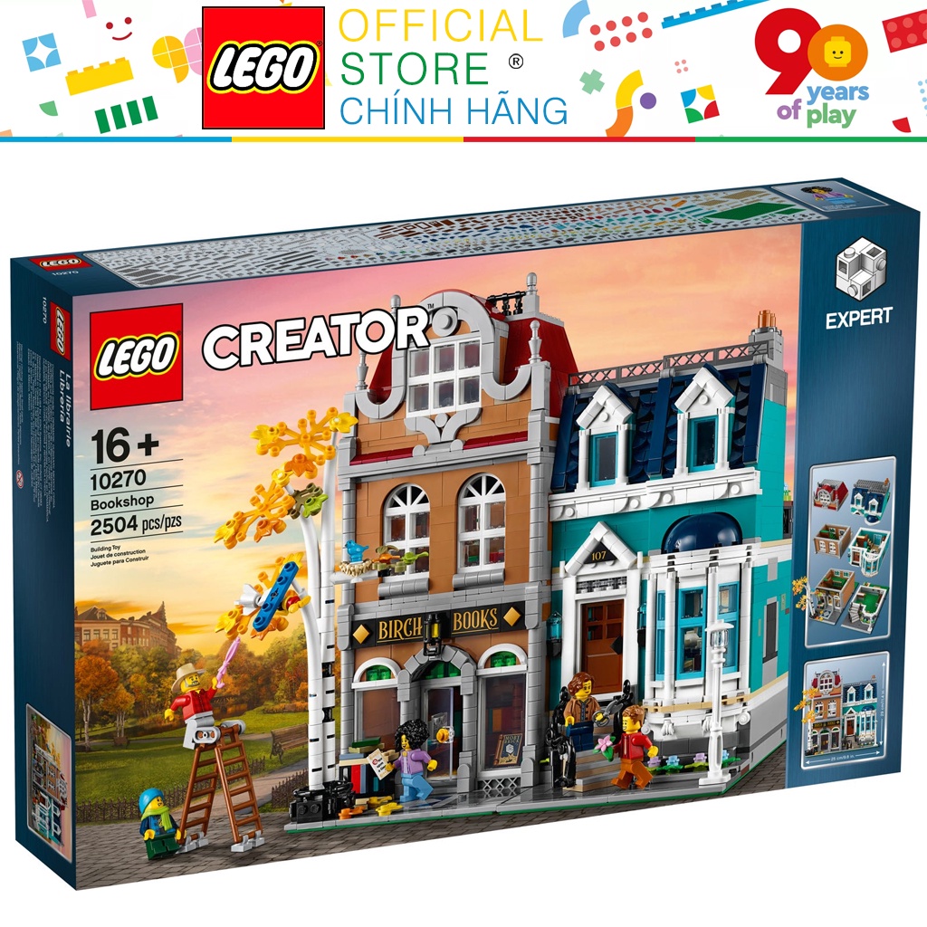 Mô hình LEGO 10270 Creator Expert Modular Buildings Bookshop - Cửa Hàng Sách