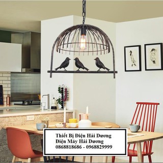 Đèn thả trần lồng chim đen TN215