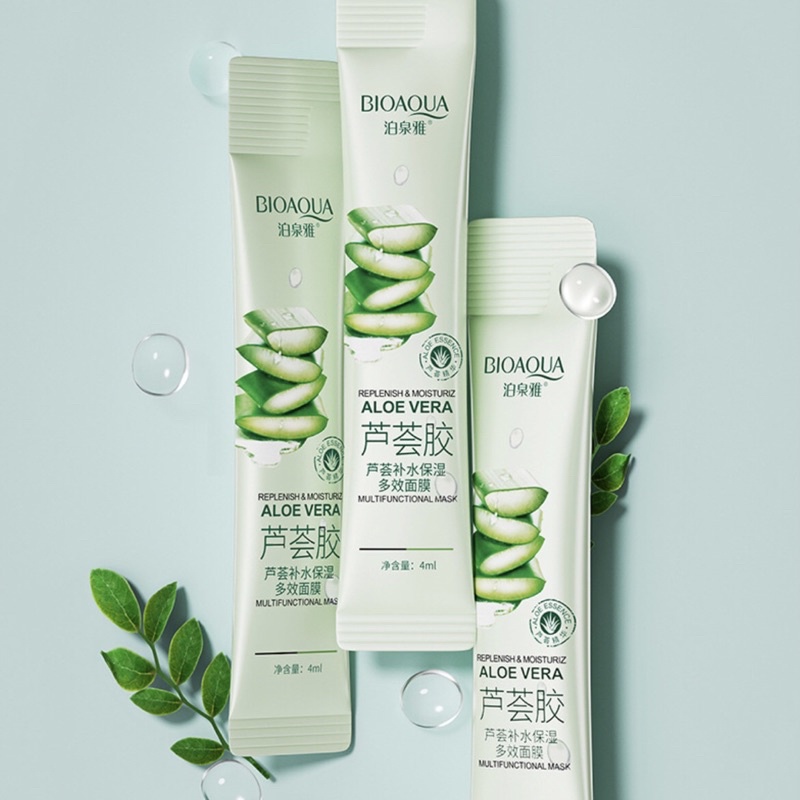 Mặt nạ NHA ĐAM tinh chất Hoa Cúc Trà Xanh dưỡng da mịn màng thu nhỏ lỗ chân lông Bioaqua