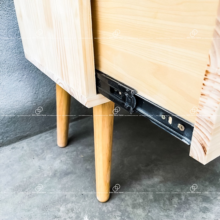 [GIÁ TẠI XƯỞNG]Tủ đầu giường 1 ngăn gỗ thông ghép tự nhiên cao cấp, Tab đầu giường phong cách Bắc Âu hiện đại sang trọng