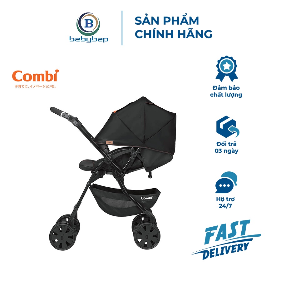 Xe Đẩy Combi CrossGo 4 Bánh Quay Tự Động Điều Hòa Cho Bé - Cá Tính Cho Mẹ