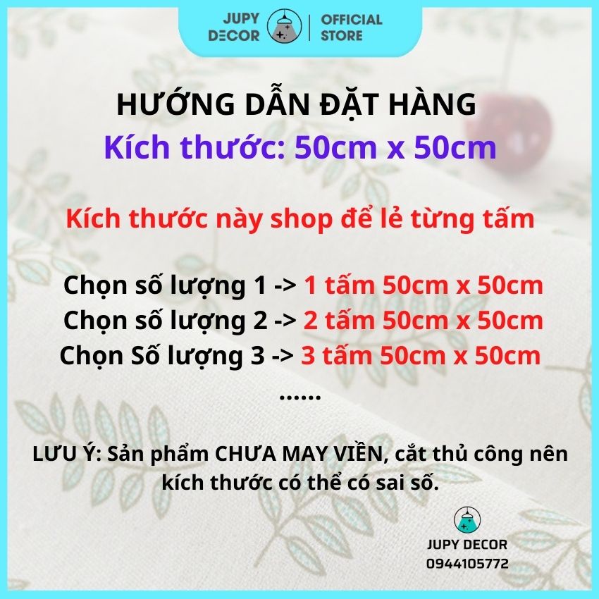 Vải canvas vintage làm phông nền chụp ảnh decor bàn làm việc, làm đồ handmade, may rèm cửa, túi xách