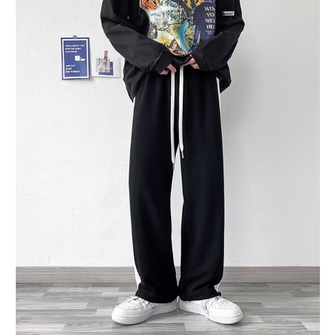 Quần Thể Thao Ống Rộng Kẻ Sọc Hai Bên Thời Trang Mùa Hè Cho Nam