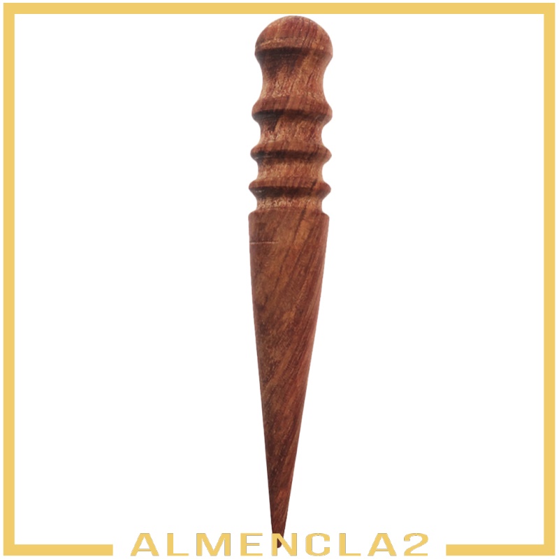 [ALMENCLA2] Leathercraft Round Wood Edge Slicker Multi-Size Burnisher for Leather Craft