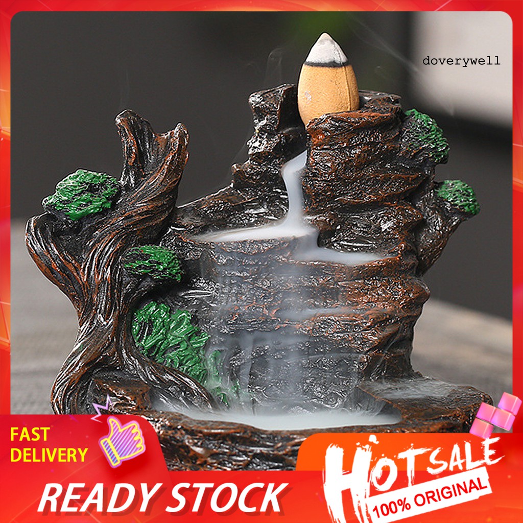 Đế đỡ trầm hương hình ngọn núi thiết kế độc đáo và tinh tế cho không gian