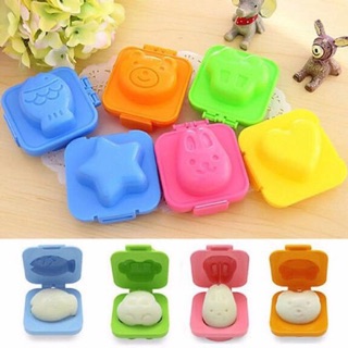 Bộ 6 chiếc khuôn xôi, cơm mini - giao hình giao màu ngẫu nhiên