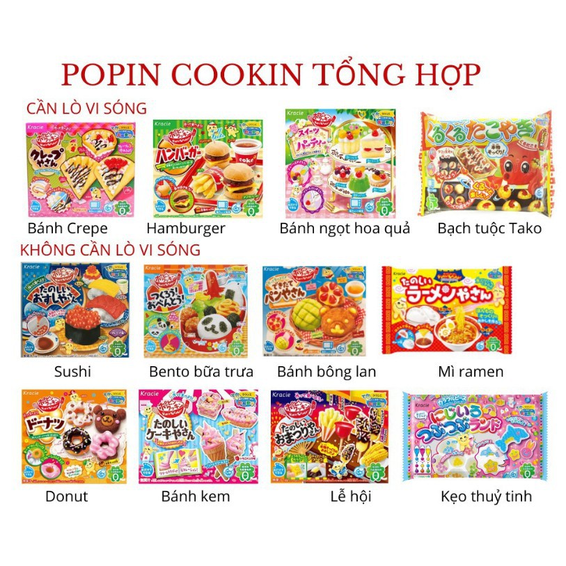 [HÀNG NHẬT] Popin Cookin Đồ chơi nấu ăn Nhật Bản Bin Shop( ĐỒ ĂN ĐƯỢC)