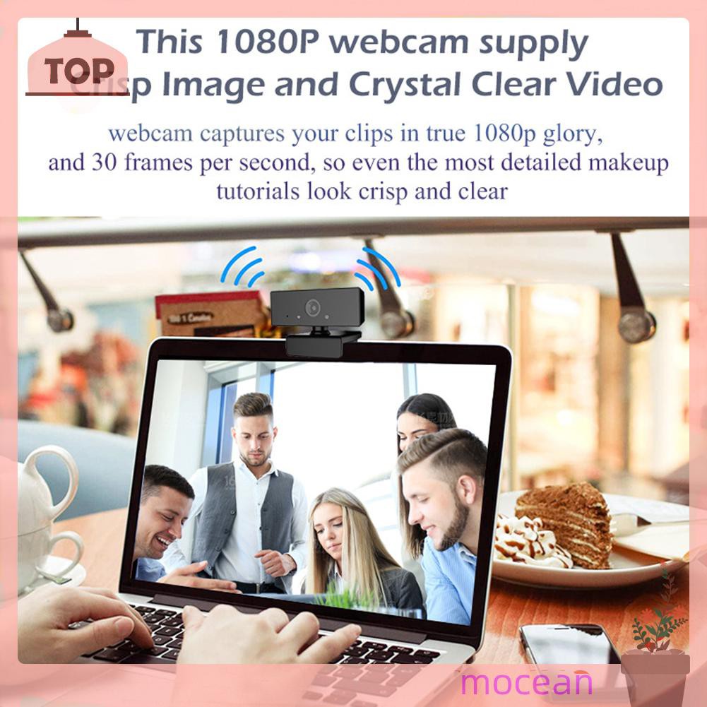 Webcam Mocean C80 1080p Hd Usb 2mp Hỗ Trợ Quay Video Trực Tuyến