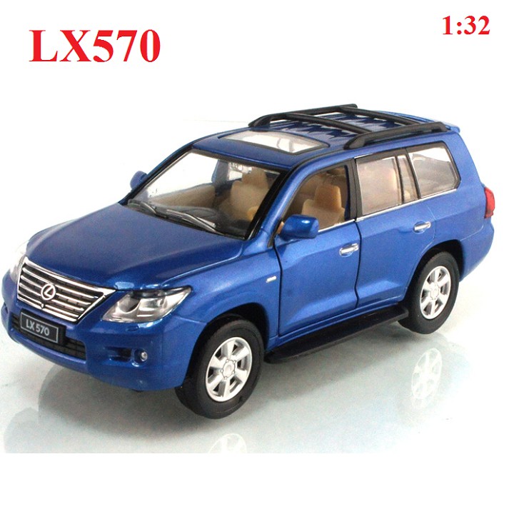 Ô tô Lexus LX570 Mô hình bằng kim loại có âm thanh đèn tỉ lệ 1:32