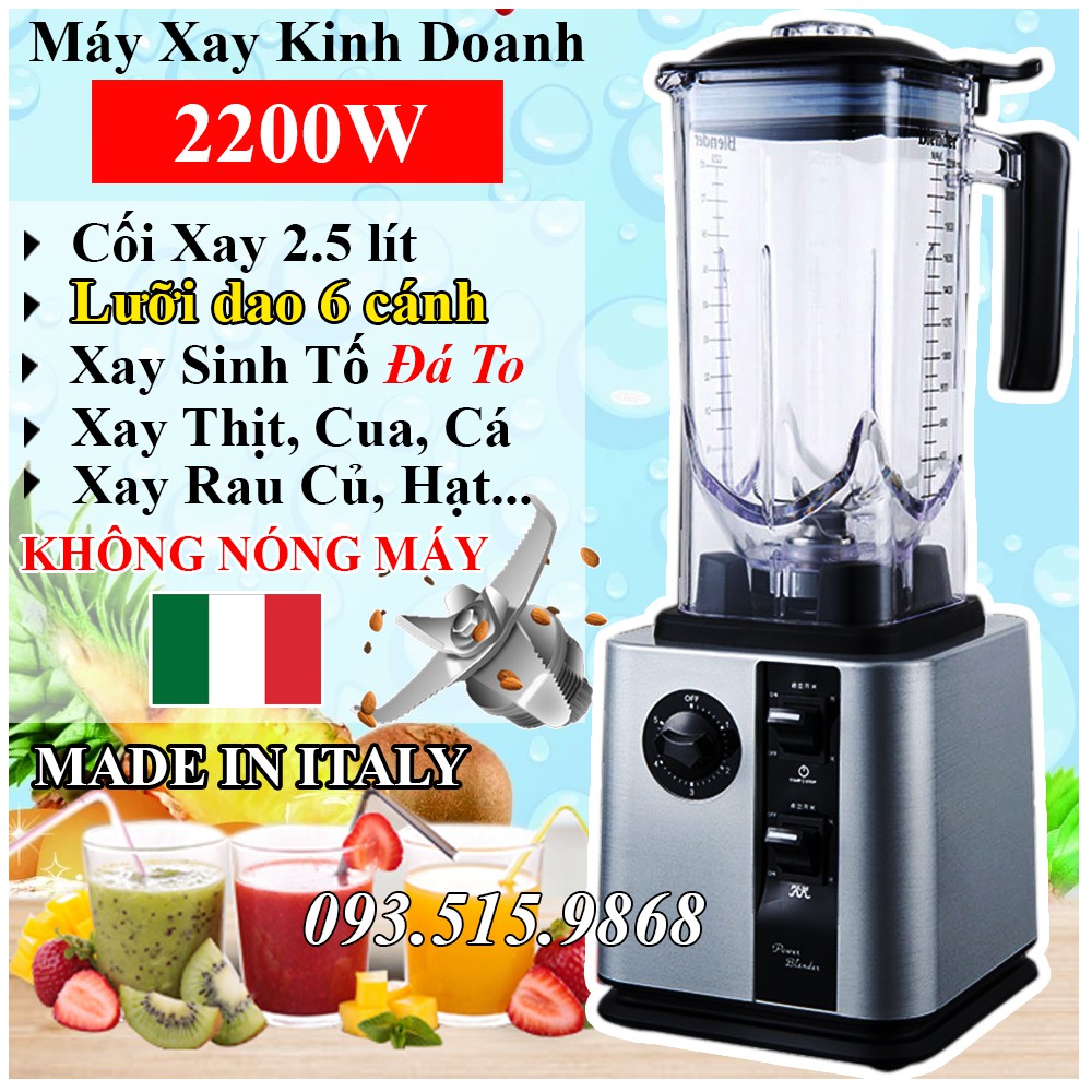 Máy Xay Công Nghiệp Chuyên Dụng BLENDER MIXING [ 2200W ], Xay Đá Bi, Sinh Tố Đá, Xay Thịt Cá , Xay Hạt, Xay Bột