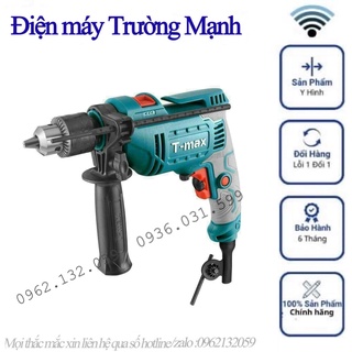 Máy khoan, máy khoan điện hiệu tmax id 710. mũi khoan đầu 13mm