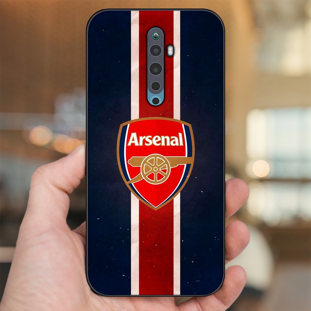 Ốp lưng Oppo Reno 2F viền đen in hình Arsenal FC
