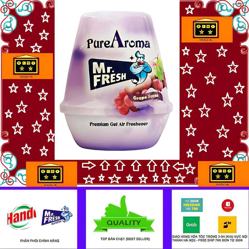 Sáp thơm phòng khử mùi PureAroma Mr. Fresh 180g - 220g (6 Hương thơm mới)