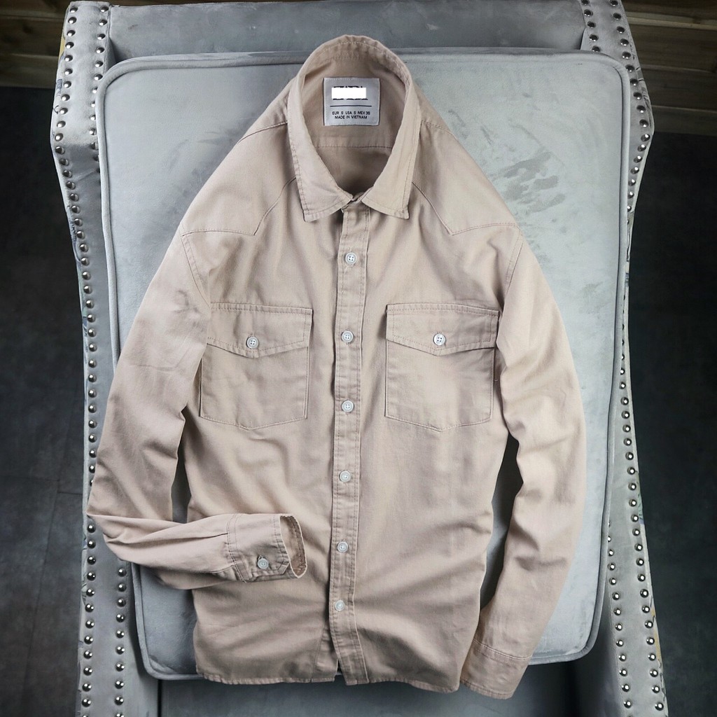 Sơmi Kaki Z.r SS20. Thiết Kế Hai Túi Ngực Khỏe Khoắn,Trẻ Trung!!!