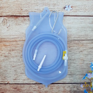 Bộ Dụng Cụ Coffee Enema, Thải Độc Cà Phê, Thải Độc Đại Tràng, Túi Súc Ruột Bằng Silicone tiện dùng để đi du lịch