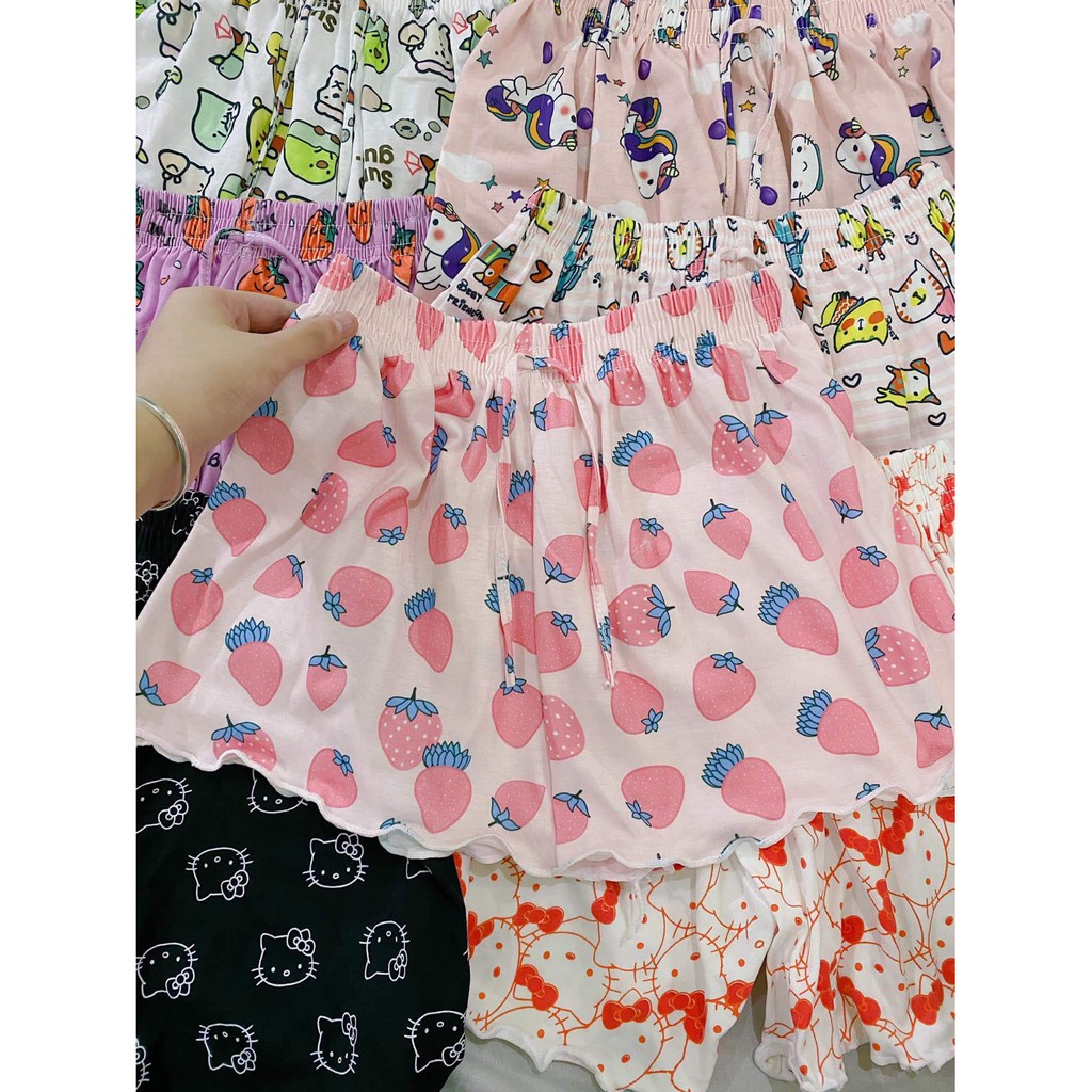 Quần short ngủ nữ cạp chun , quần đùi nữ ngủ họa tiết cute - Ami chuyên sỉ | BigBuy360 - bigbuy360.vn