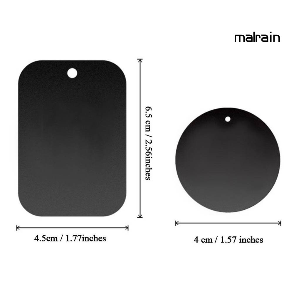 Set 4 Miếng Dán Nam Châm Hình Chữ Nhật Dùng Để Giữ Điện Thoại Trong Xe Hơi