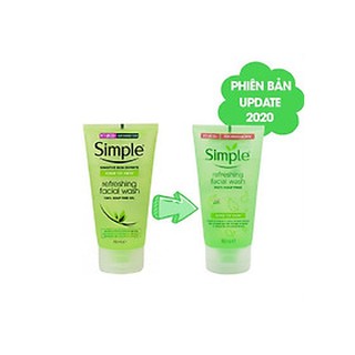 SỮA RỬA MẶT SIMPLE KIND TO SKIN REFRESHING FACIAL WASH GEL