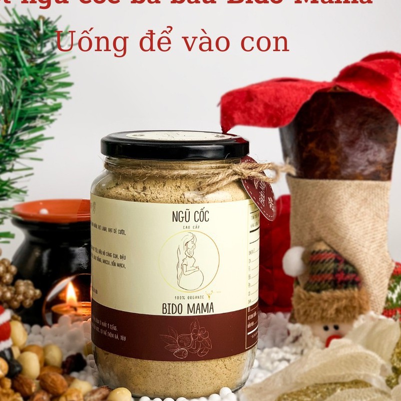 Ngũ Cốc  Bột ngũ cốc bầu Bido Mama 600 gram giảm nghén, hết nôn,  thơm ngon, vào con là chính