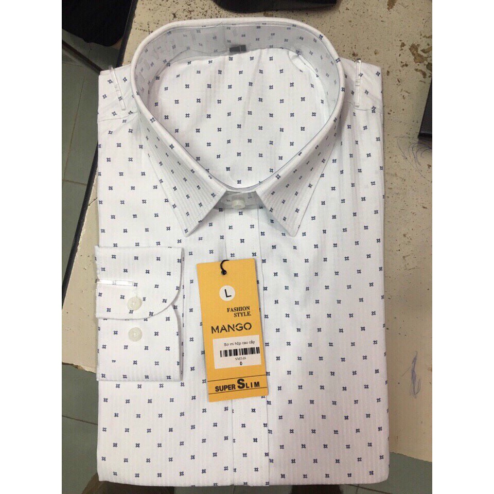Áo sơ mi nam dài tay áo kiểu Đẹp công sở hàn quốc Sơ mi nam Họa Tiết LSM0024