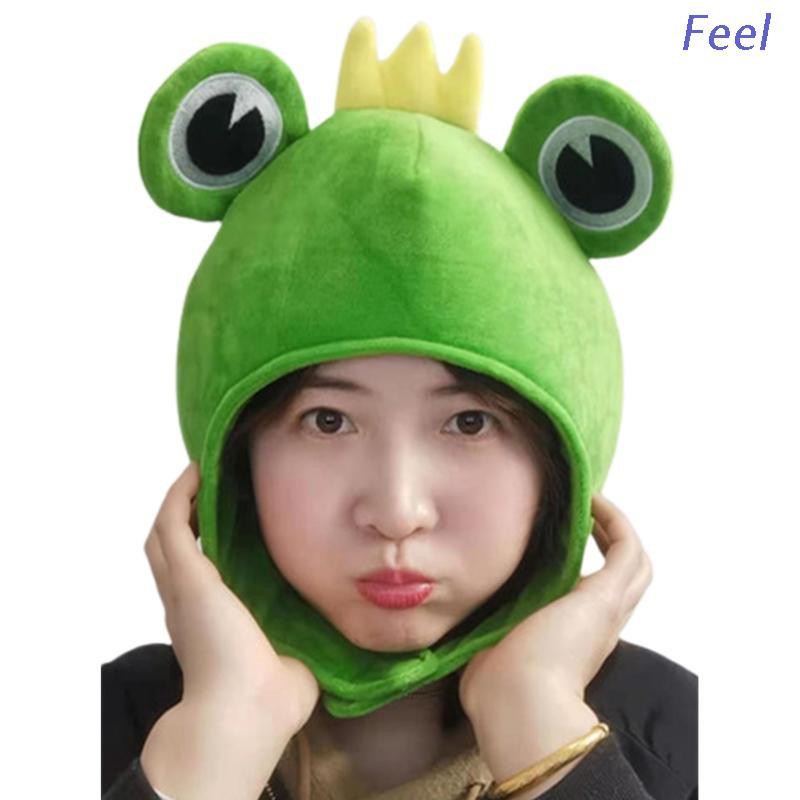 Nón Trùm Đầu Hình Ếch Mắt 3d Dễ Thương