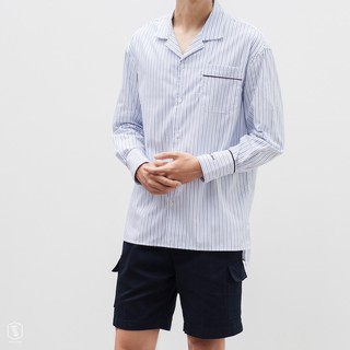 Áo sơ mi dài tay ssstutter sleep striped shirt