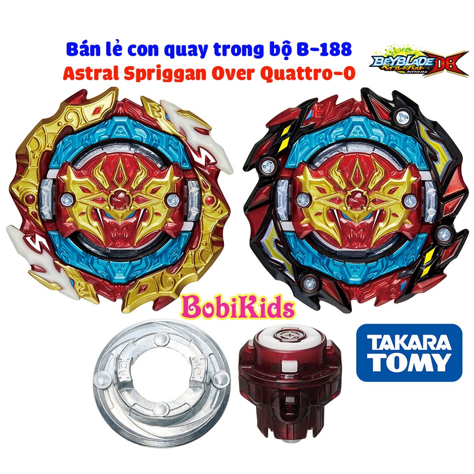 (BÁN LẺ B-188) Hàng chính hãng - Con Quay Astral Spriggan Over Quattro-0 | Beyblade Burst DB TAKARA TOMY (B188)