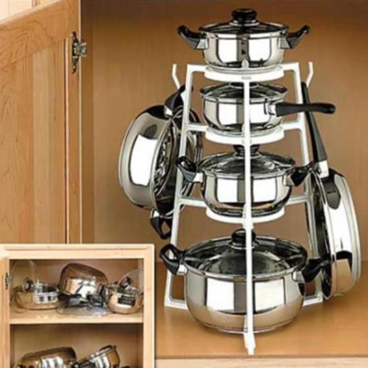 Kệ để nồi và chảo đa năng tashuan ts3387 - kệ để nồi và chảo đa năng - đồ dùng bếp - nội thất nhà bếp - dụng cụ nhà bếp