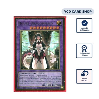 Thẻ bài yugioh chính hãng House Dragonmaid– Premium Gold Rare