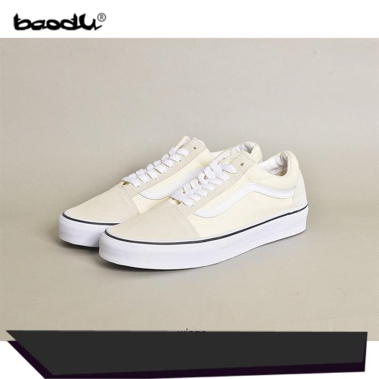 (Mới) (Giày Chính Hãng) Vans Old Skool Vintage White / True White
