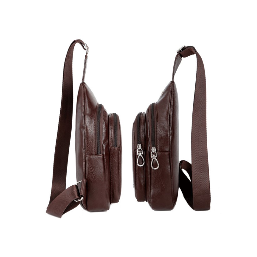 Túi đeo chéo nam da pu chống nước thời trang - túi đeo chéo nam T12 LaDoll