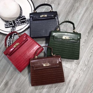 Túi đeo chéo Quảng Châu hm kelly da rắn size 23