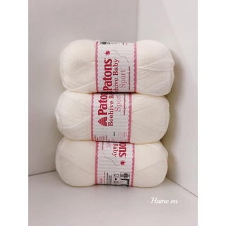 Len Patons beehive baby sport màu trắng