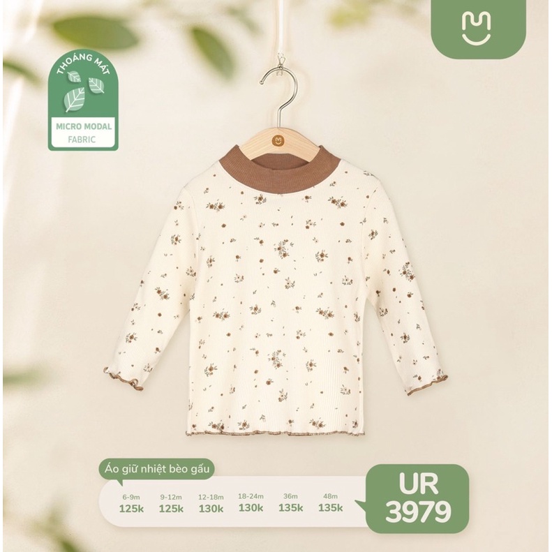 UALAROGO - Áo giữ nhiệt Ualarogo bèo gấu cho bé gái
