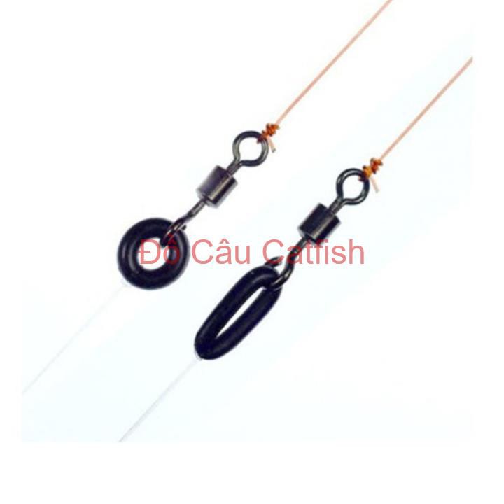 Combo 10 khóa mini số 9 và 20 vòng cao su câu tay,câu đài-10 khóa maní số 9 và 20 cao su câu đài