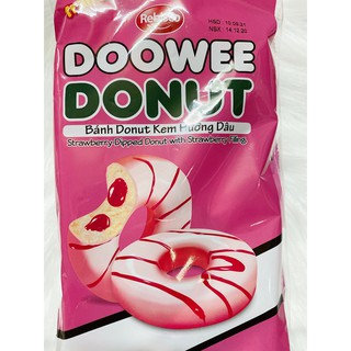 BÁNH DONUT DOOWEE KEM HƯƠNG DÂU