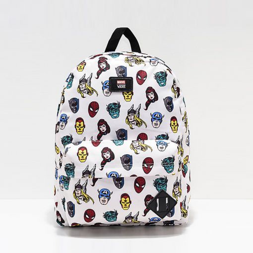 Balo Van.s x Marvel Old Skool Backpack - White [Auth-Chính Hãng] - Siêu Đẹp