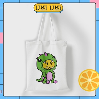 Túi tote vuông UKI UKI vải canvas D.R.E.W phong cách Hàn Quốc có khoá kéo túi con thời trang ulzzang