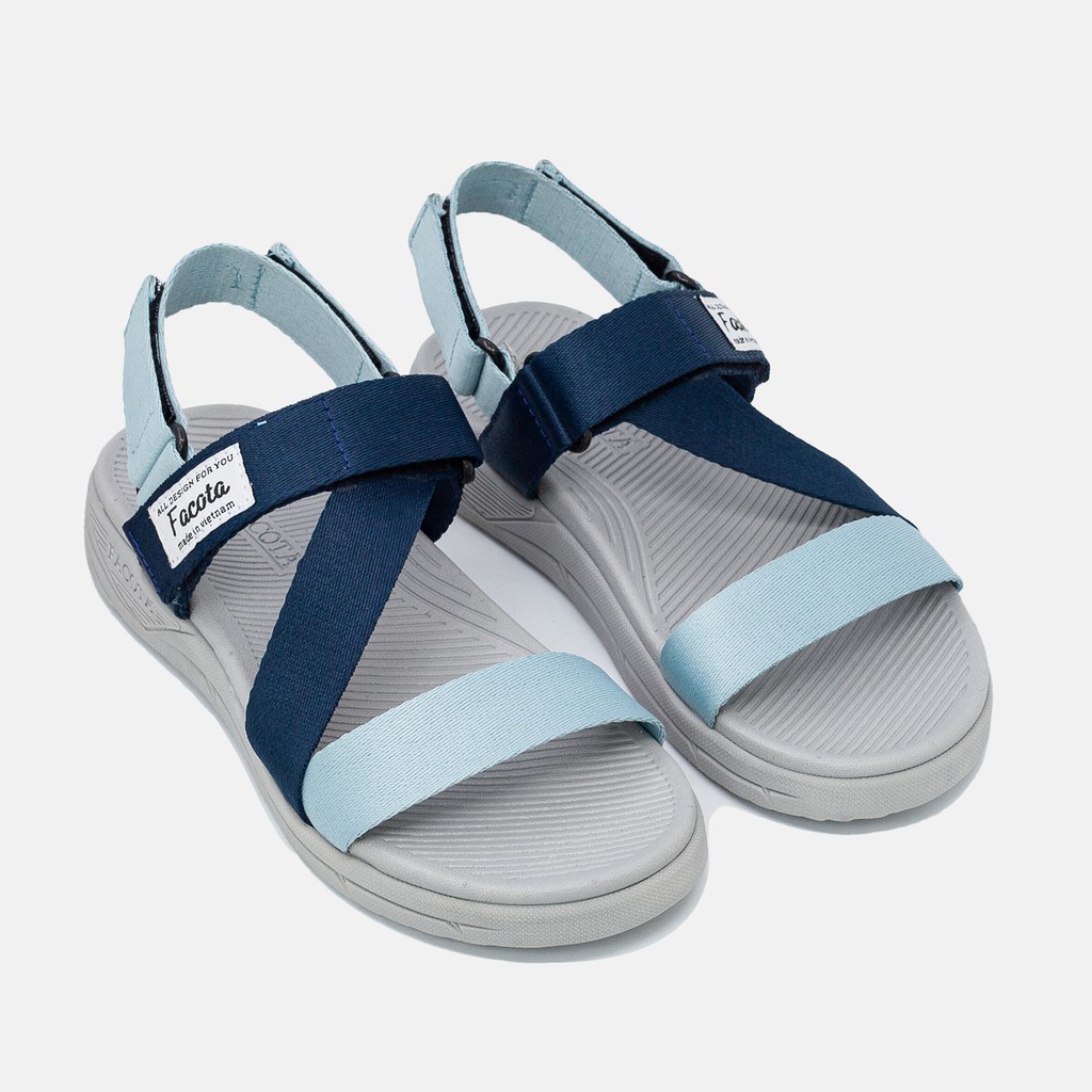 FACOTA | Giày dép sandal nam, nữ Unisex thể thao xanh phối dây đi học, đi chơi NN10