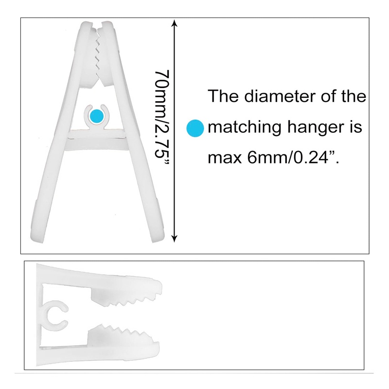 Set 40 Kẹp Nhựa Phơi Quần Áo Tiện Lợi