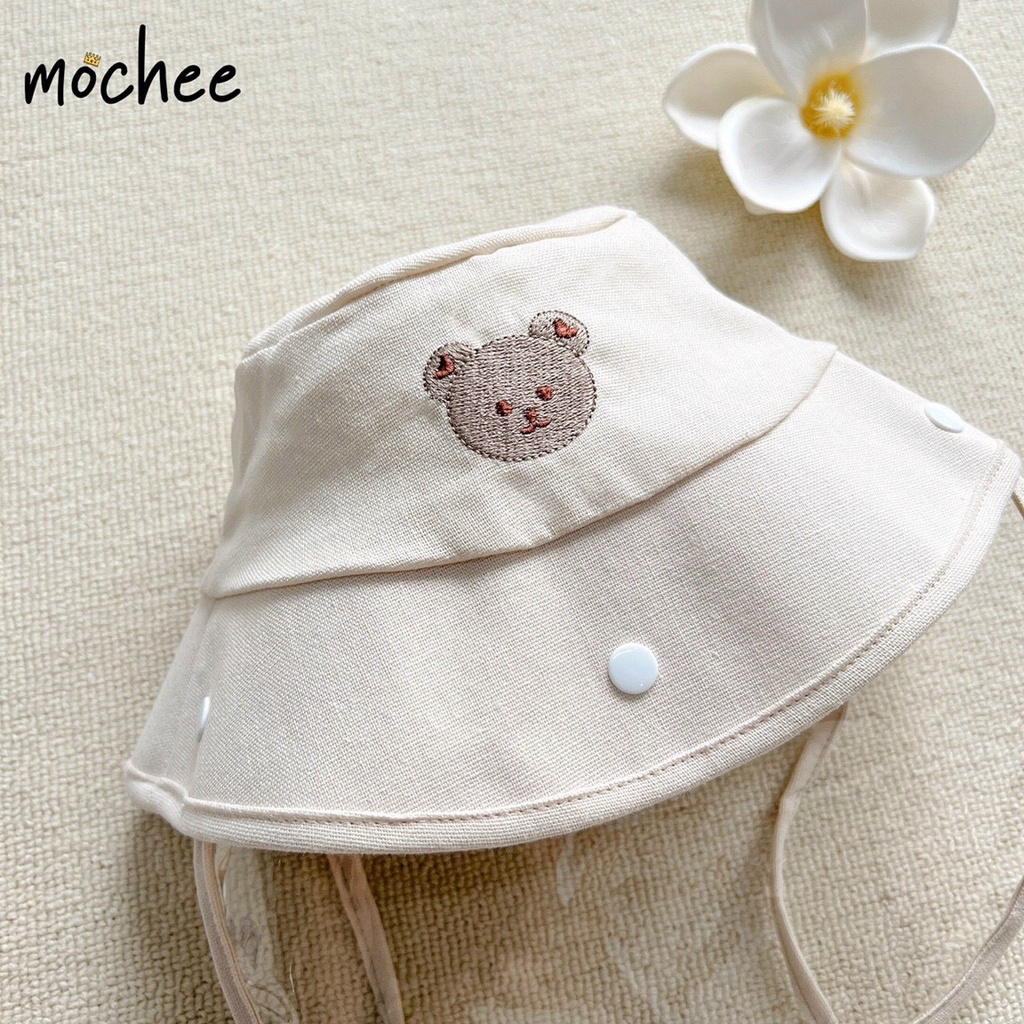 Mũ vành chắn giọt bắn cho bé Mochee , nón vành chắn giọt bắn trẻ em - Monnie Kids