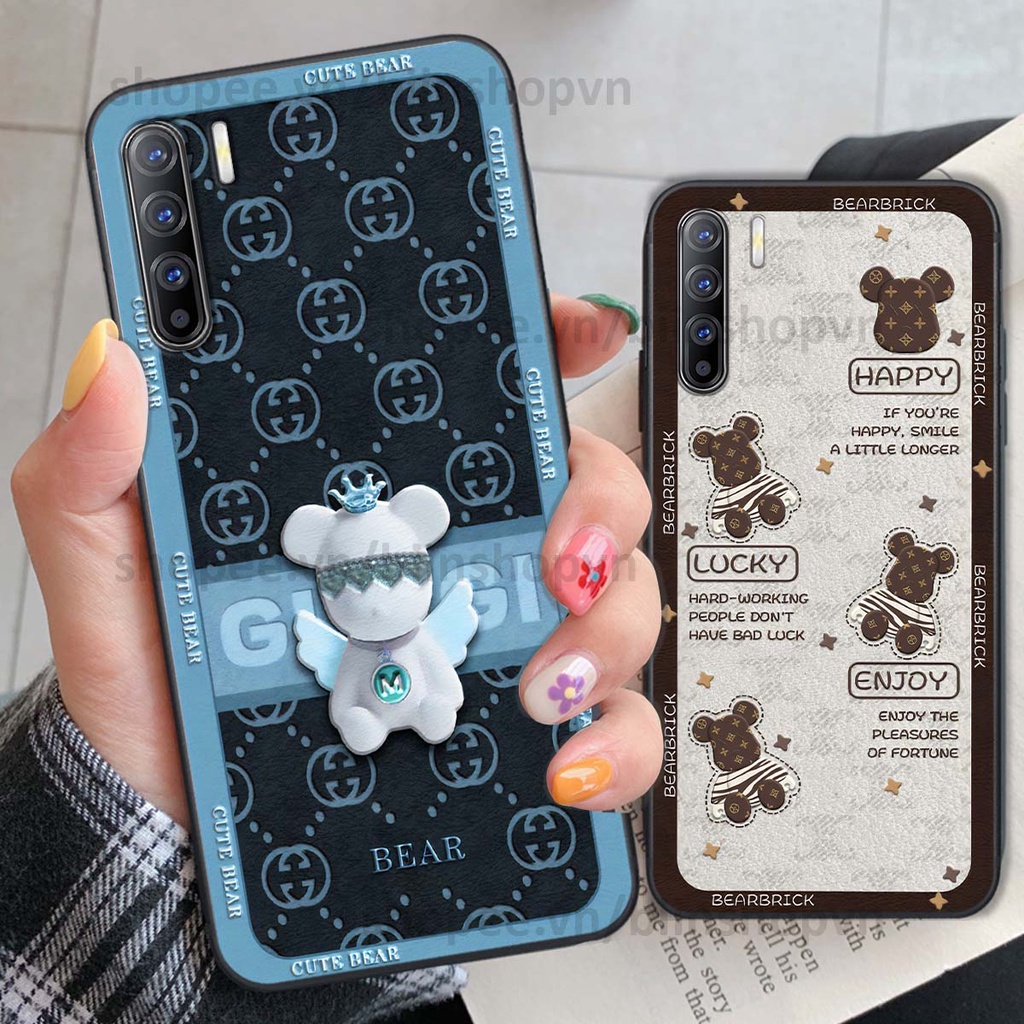 Ốp Oppo Reno3 / Reno3 Pro / Reno 3 hình gấu bear brick đẹp độc lạ, thời trang, cá tính
